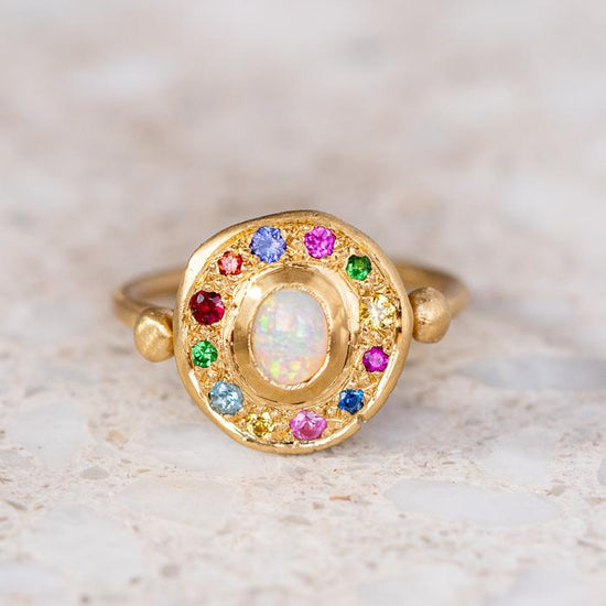 Opal And Sapphire Trove Ring