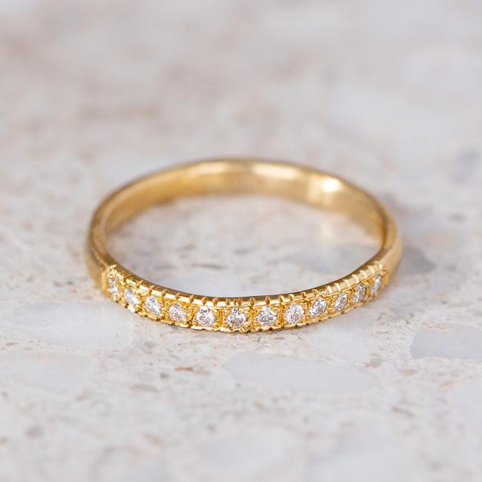 Forest Pave Diamond Band