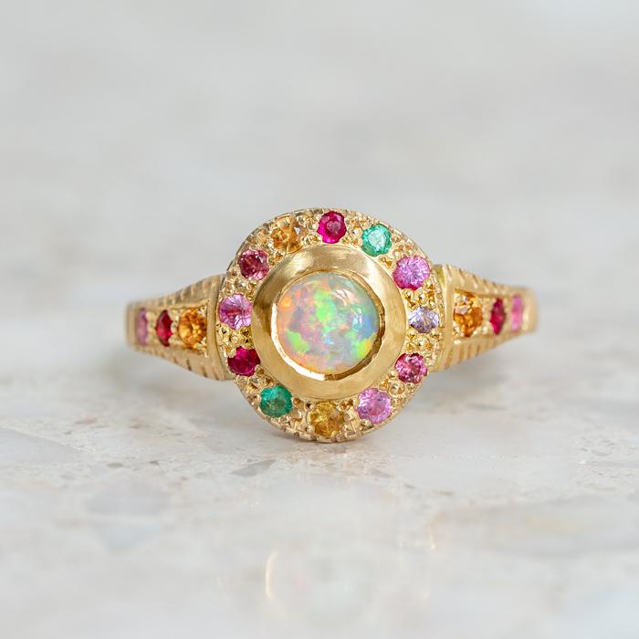 Carnivale Opal Roman Ring