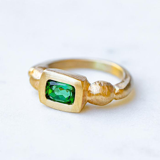 Green Tourmaline Talisman Ring
