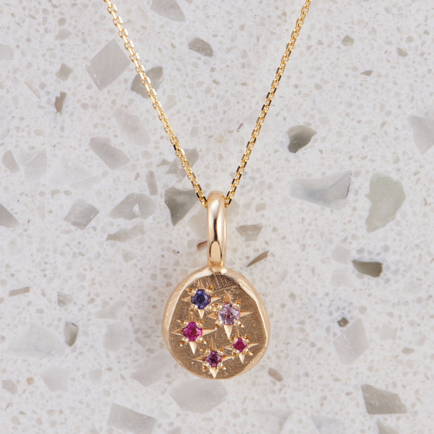 Load image into Gallery viewer, Shades of Pink Mini Starburst Necklace
