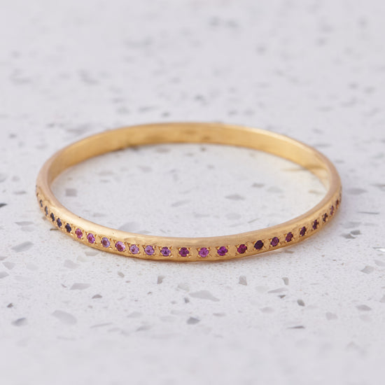 One-off Ombre Bangle In 18ct Yellow Gold (In Stock)