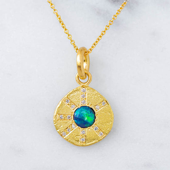 Opal Sun Ray Necklace