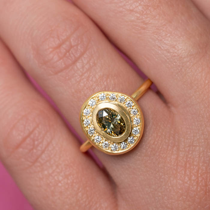 Champagne Diamond Pompeii Ring