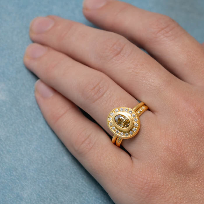 Champagne Diamond Pompeii Ring