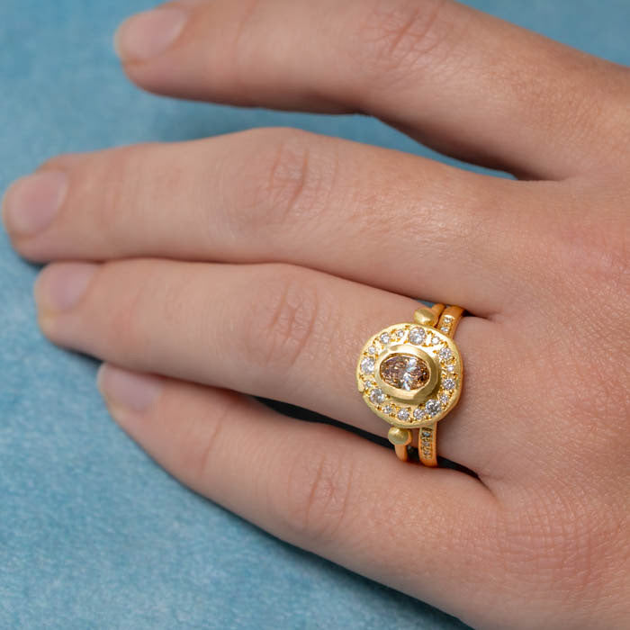Champagne Diamond Trove Ring