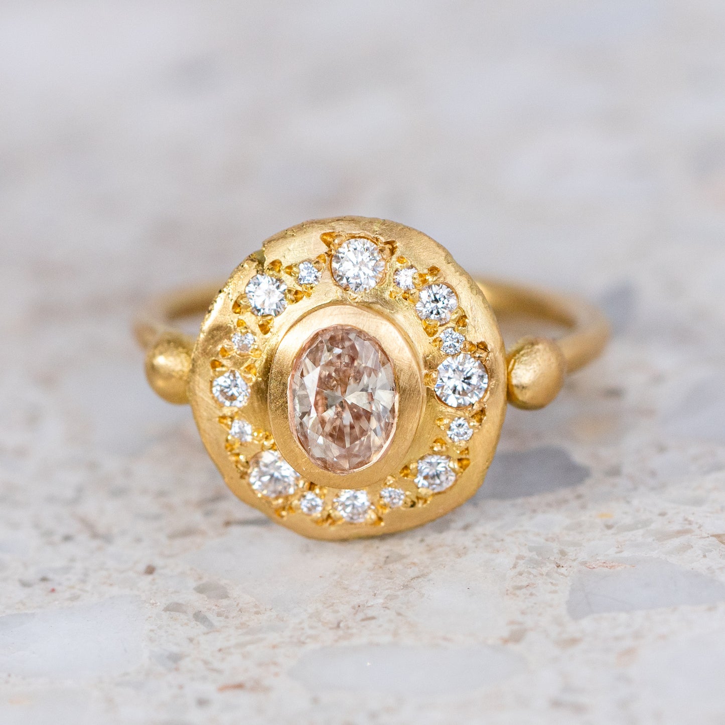 Champagne Diamond Trove Ring