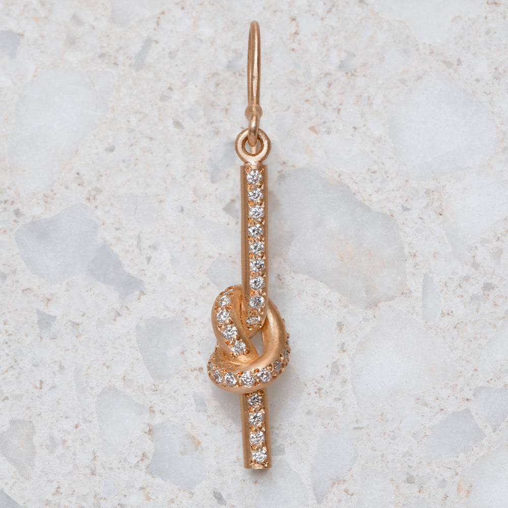 Diamond Pretzel Earring