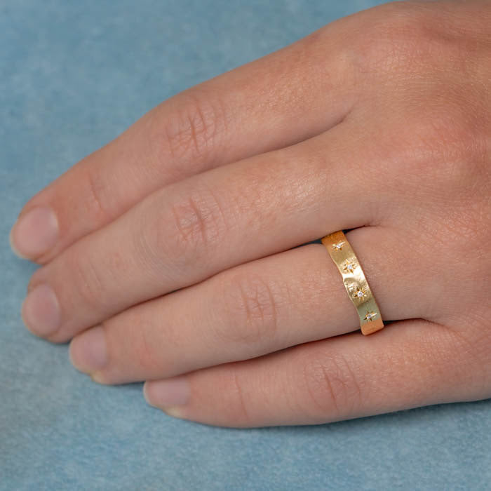 Diamond Beaten Band (Wide)
