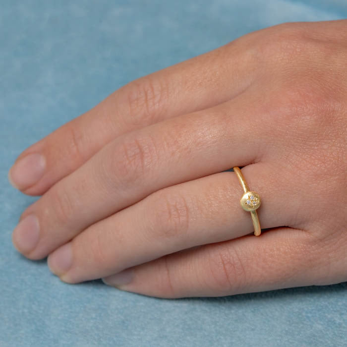 Mini Diamond Pebble Ring