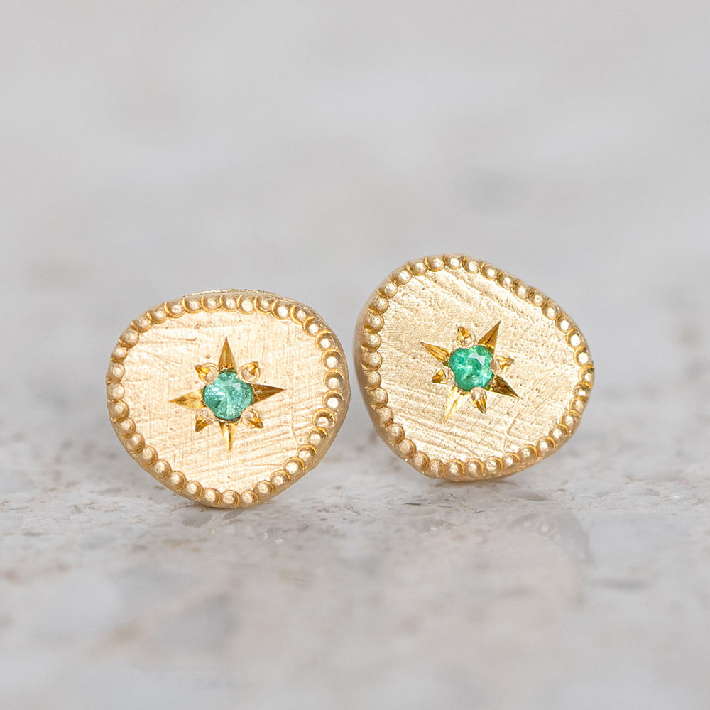Emerald Rubble Studs