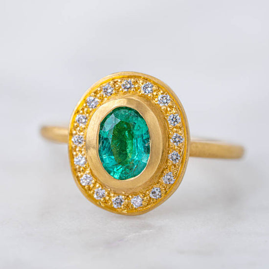Symmetry Pompeii Emerald Ring