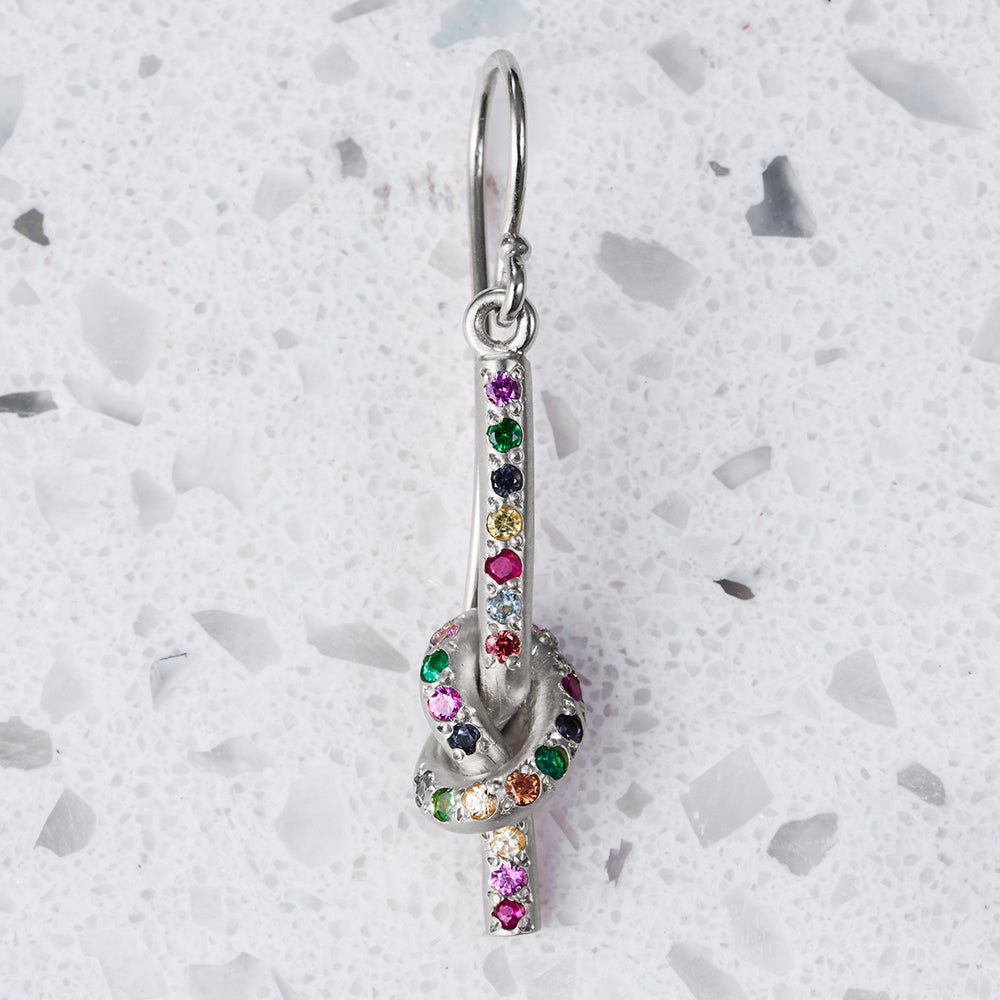 Hundreds and Thousands Pretzel Earring