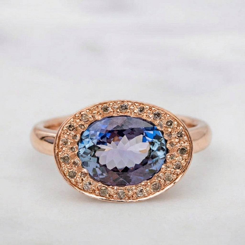 Tanzanite Eclipse Ring