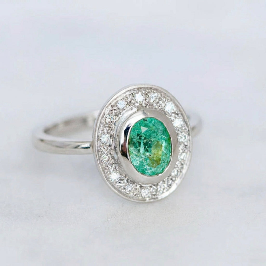 Symmetry Pompeii Emerald Ring