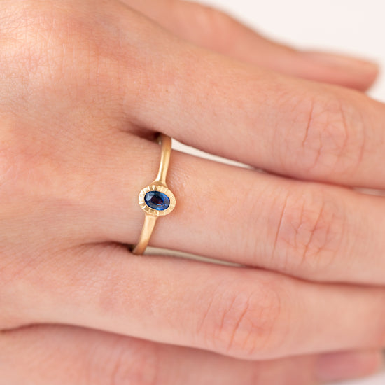 Sapphire Forest Stacking Ring