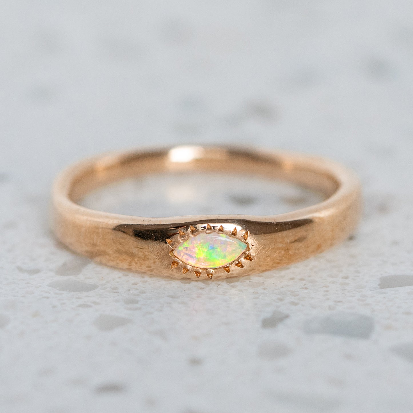 Opal Marquise Wonky Stackable
