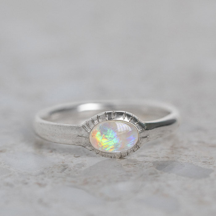 Parthian Crystal Opal Stacking Ring