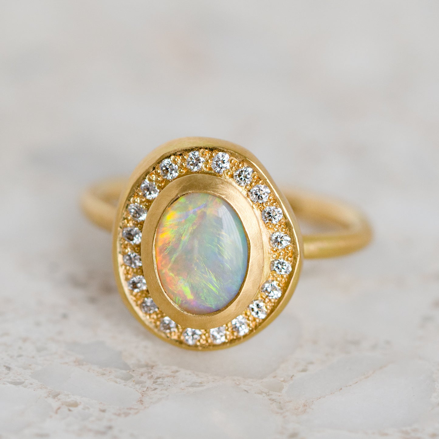 Crystal Opal Pompeii Ring