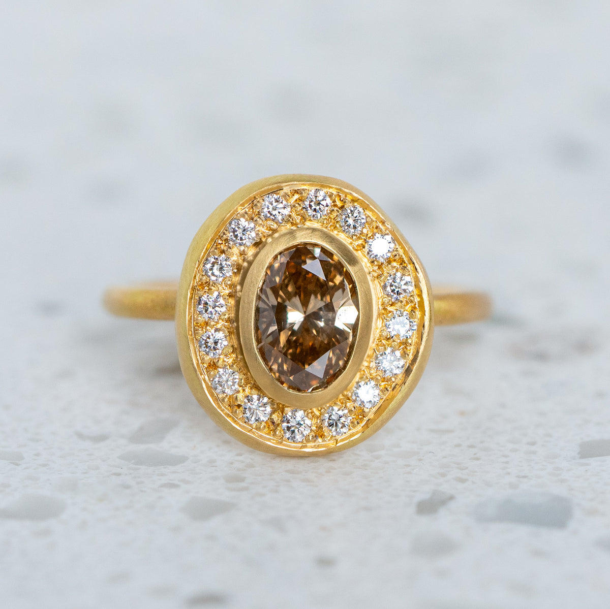 Champagne Diamond Pompeii Ring – Sarah Gardner Jewellery