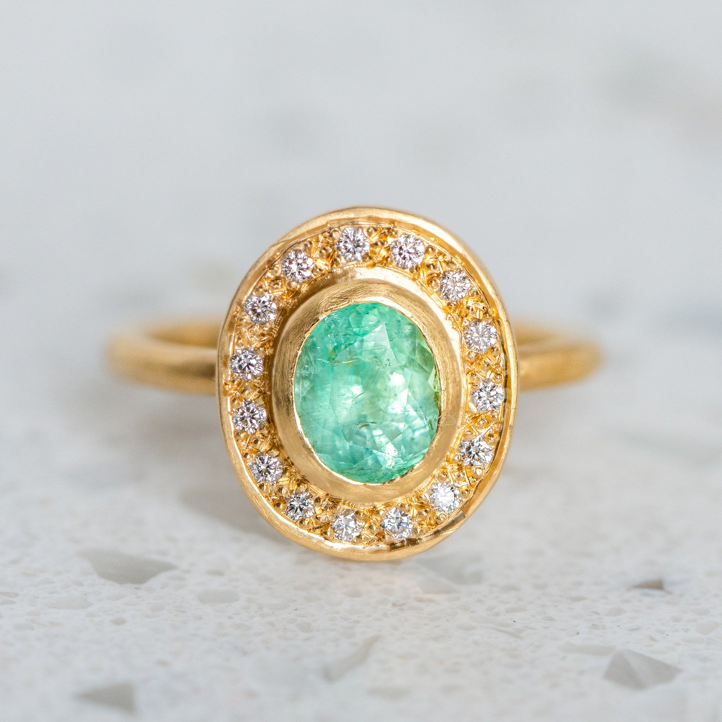 Symmetry Pompeii Emerald Ring