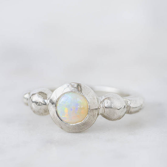 Mini Crystal Opal Talisman Ring