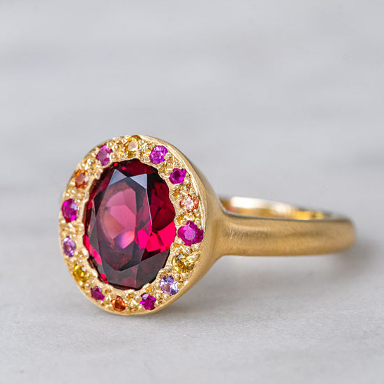 North South Eclipse Ring In 14ct Yellow Gold, Size L and a half (In Stock)