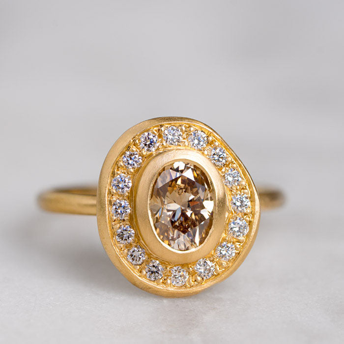 Champagne Diamond Pompeii Ring