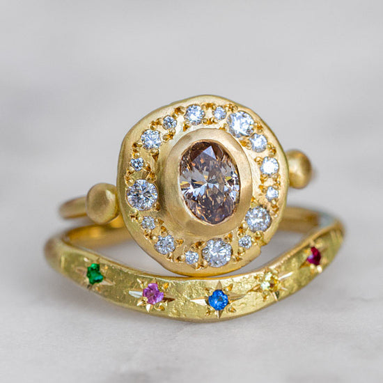Champagne Diamond Trove Ring