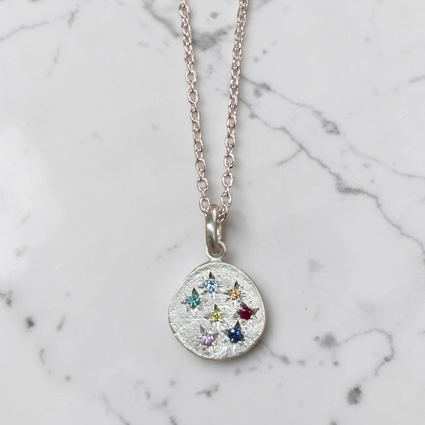 Starburst Necklace In Silver (In Stock)