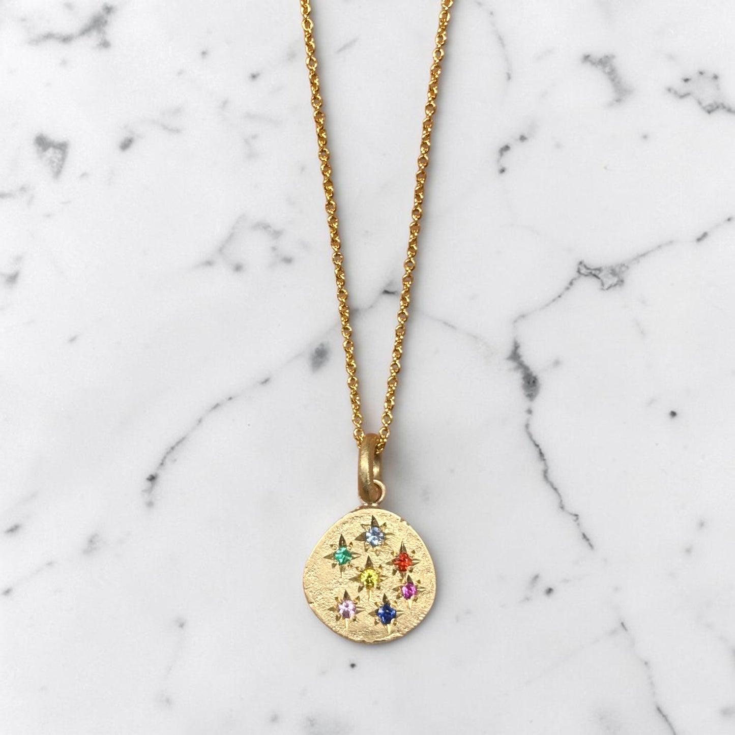 Starburst Necklace In 9ct Yellow Gold (In Stock)