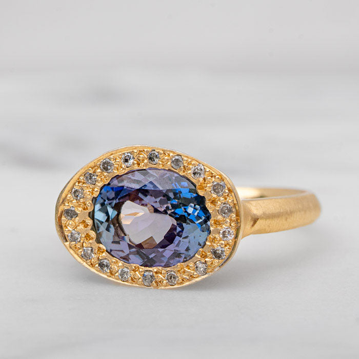 Tanzanite Eclipse Ring