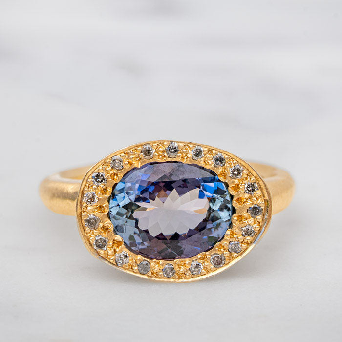 Tanzanite Eclipse Ring