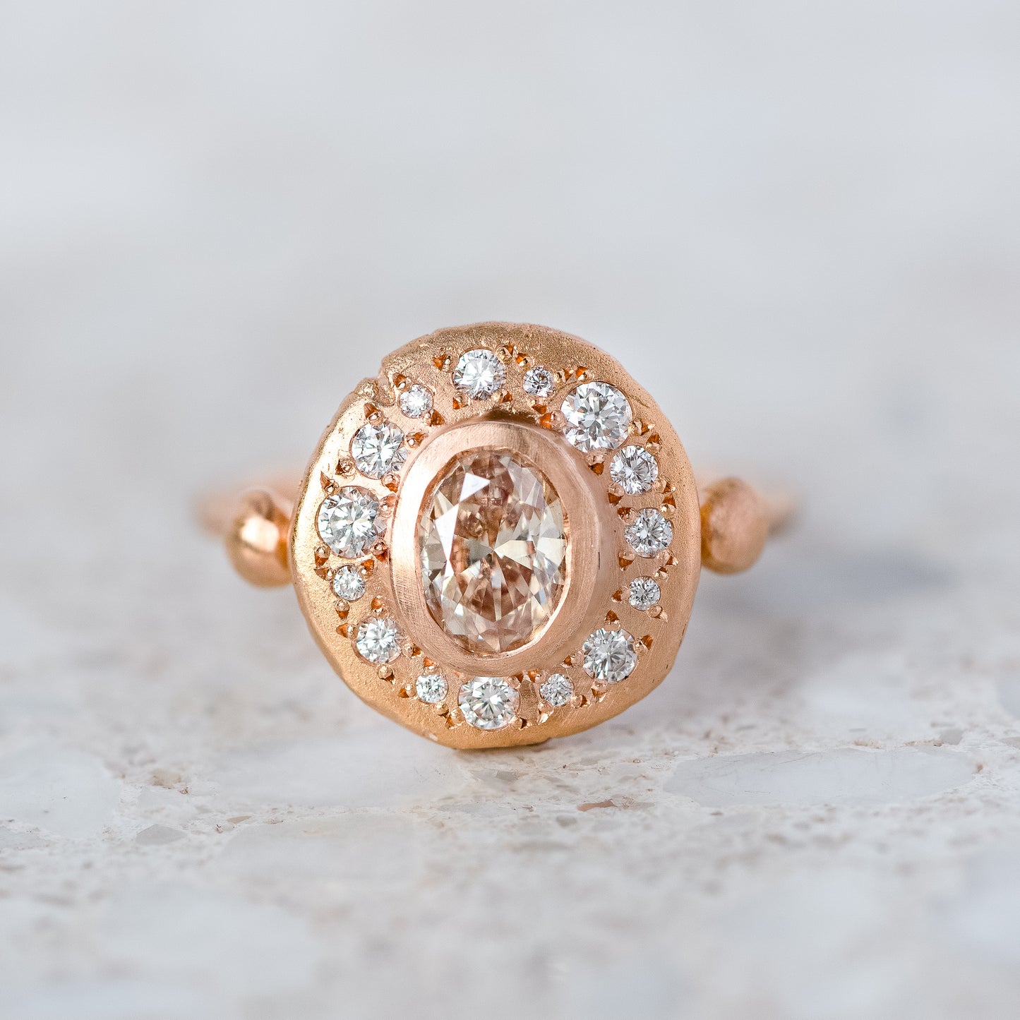 Champagne Diamond Trove Ring