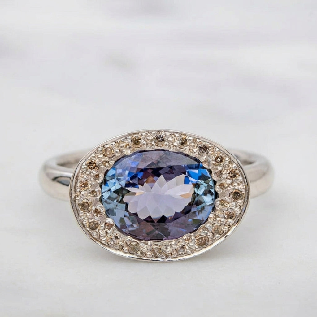 Tanzanite Eclipse Ring