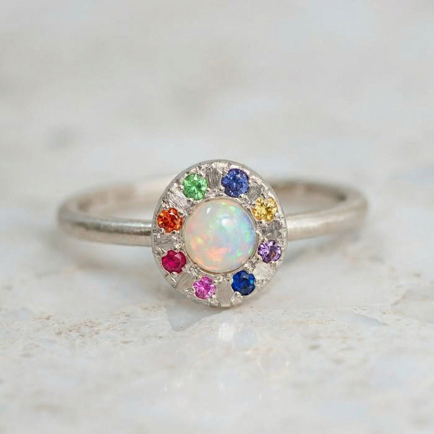 Small Opal Carnivale Pebble Ring