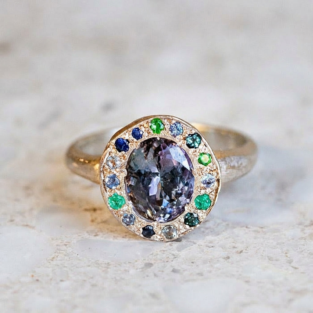 Tanzanite North South Eclipse Ring