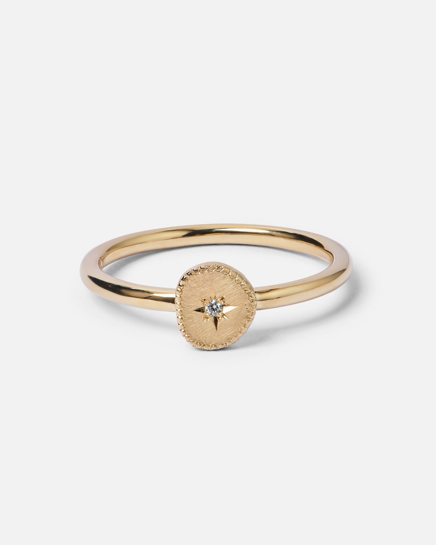 Diamond Rubble Stacking Ring in 9ct Yellow Gold, Size R (In Stock)