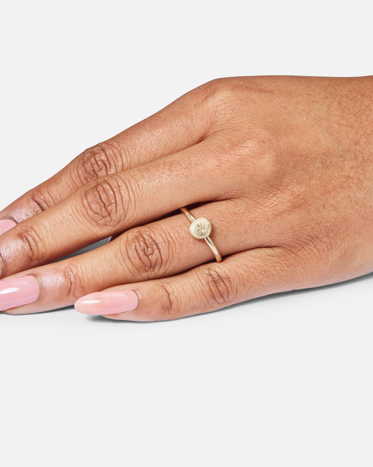 Diamond Rubble Stacking Ring in 9ct Yellow Gold, Size R (In Stock)