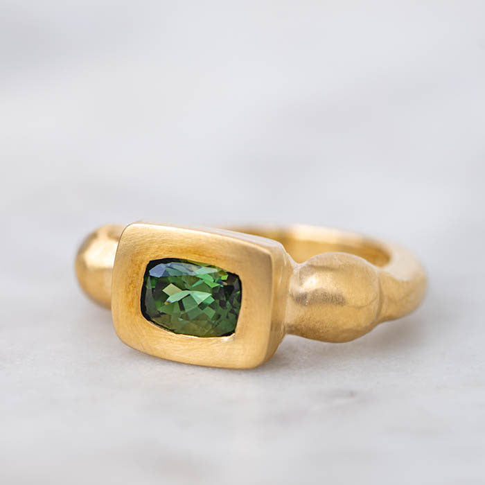 Green Tourmaline Talisman Ring