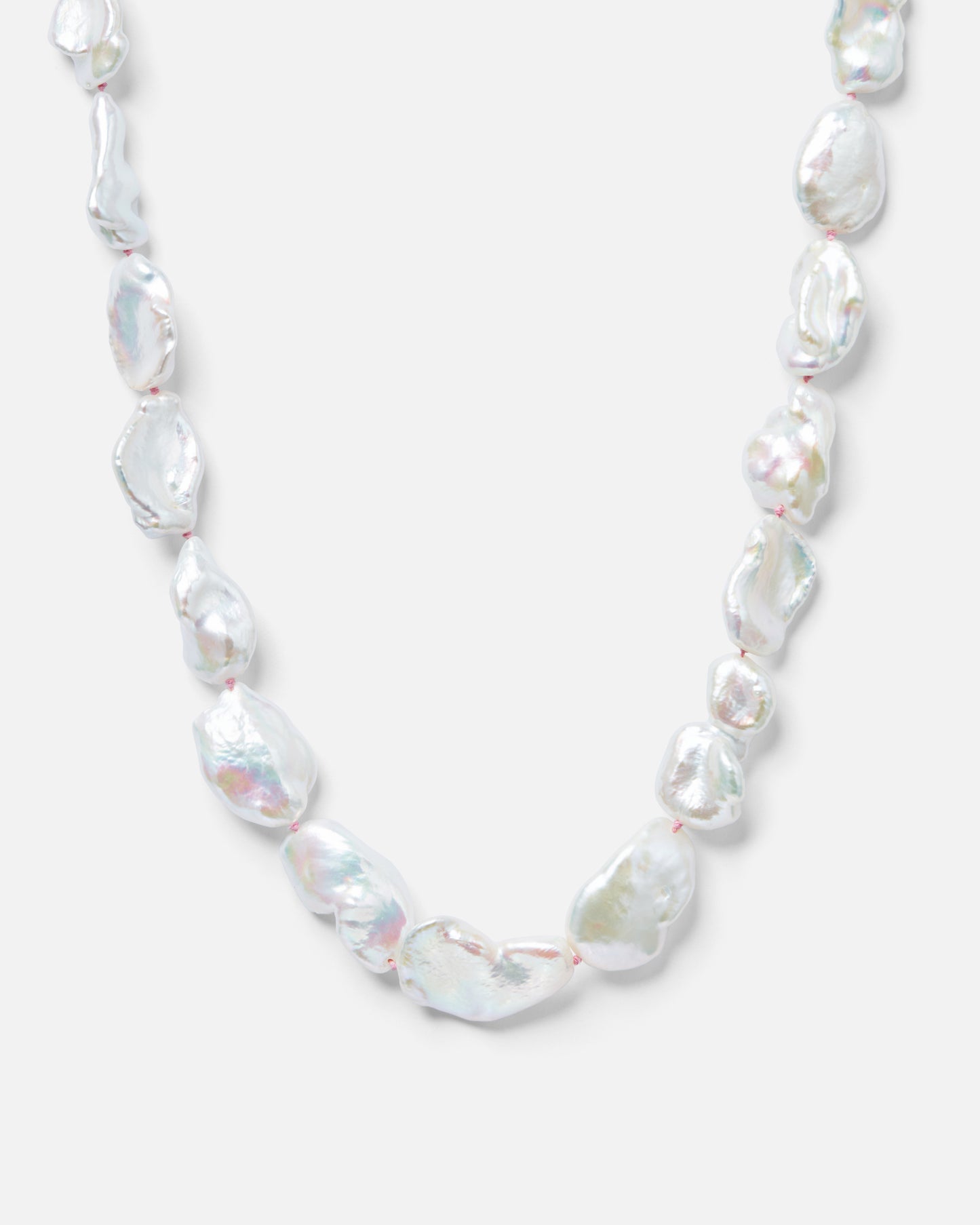 One-off Keshi Pearl Necklace In 18ct Yellow Gold (In Stock)