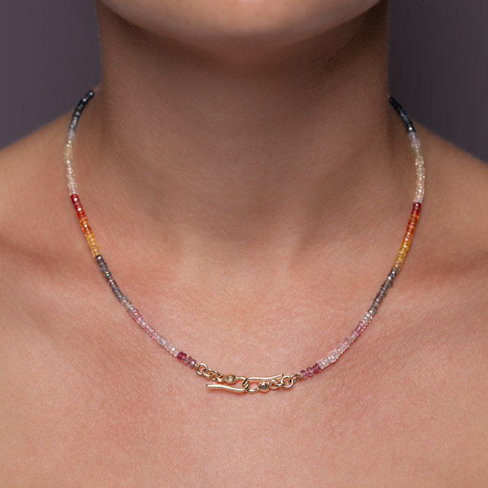 Shades of Sapphire Bead Necklace