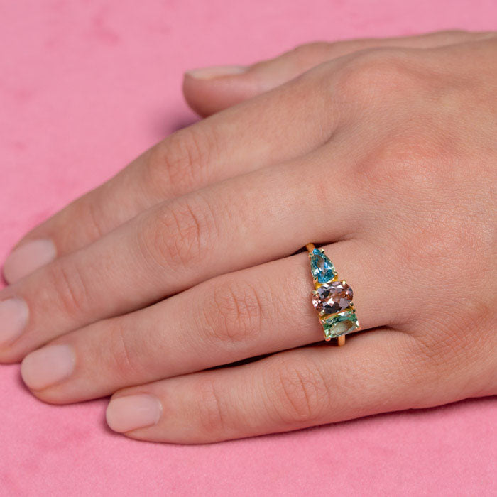 One-off Gelati Splice Ring in 18ct Yellow Gold, Size Q (In Stock)