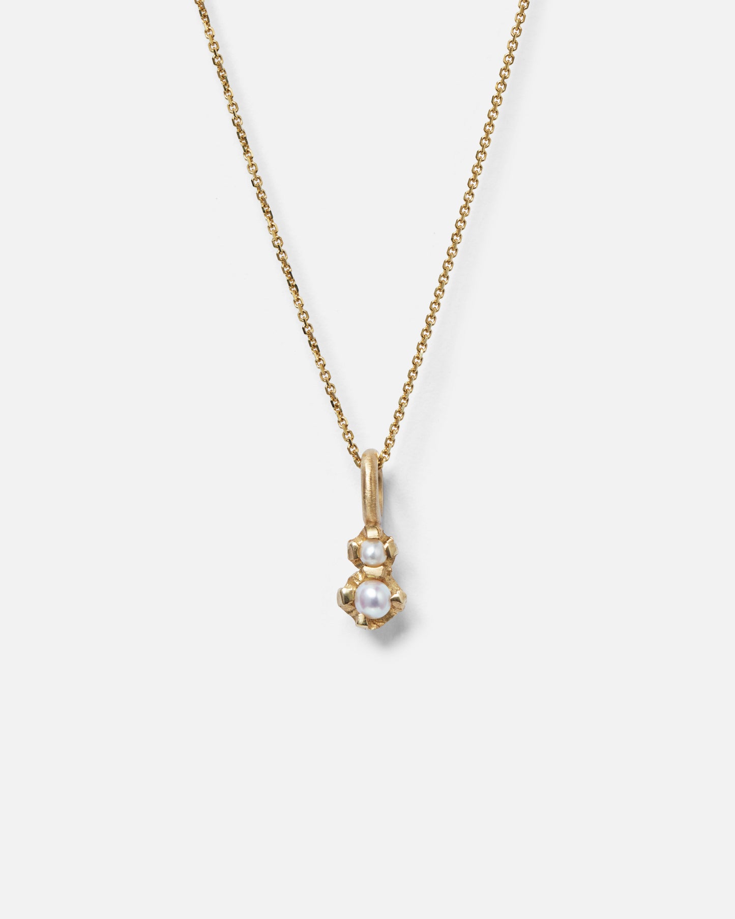 Pearl Bud Necklace In 9ct Yellow Gold (In Stock)