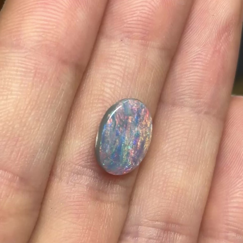 Load and play video in Gallery viewer, 4: Lightning Ridge Black Opal 2.34ct
