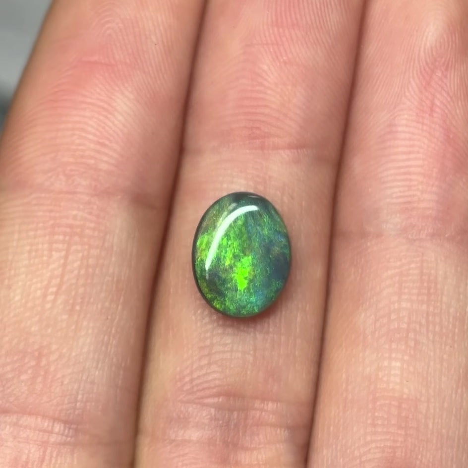 Load and play video in Gallery viewer, 7: Lightning Ridge Black Opal 1.645ct
