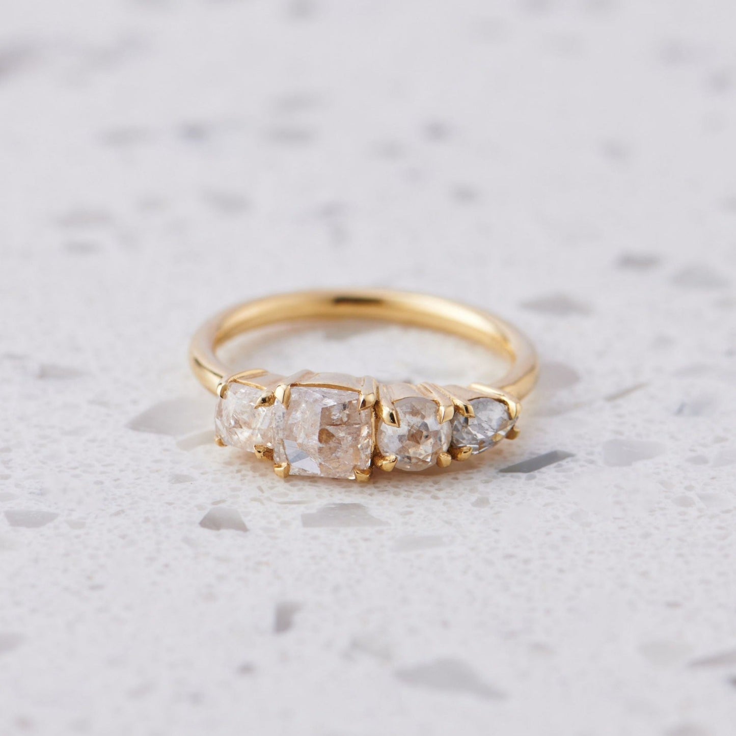 Load image into Gallery viewer, One-off Icy Diamond Splice In 18ct Yellow Gold, Size M (In Stock)
