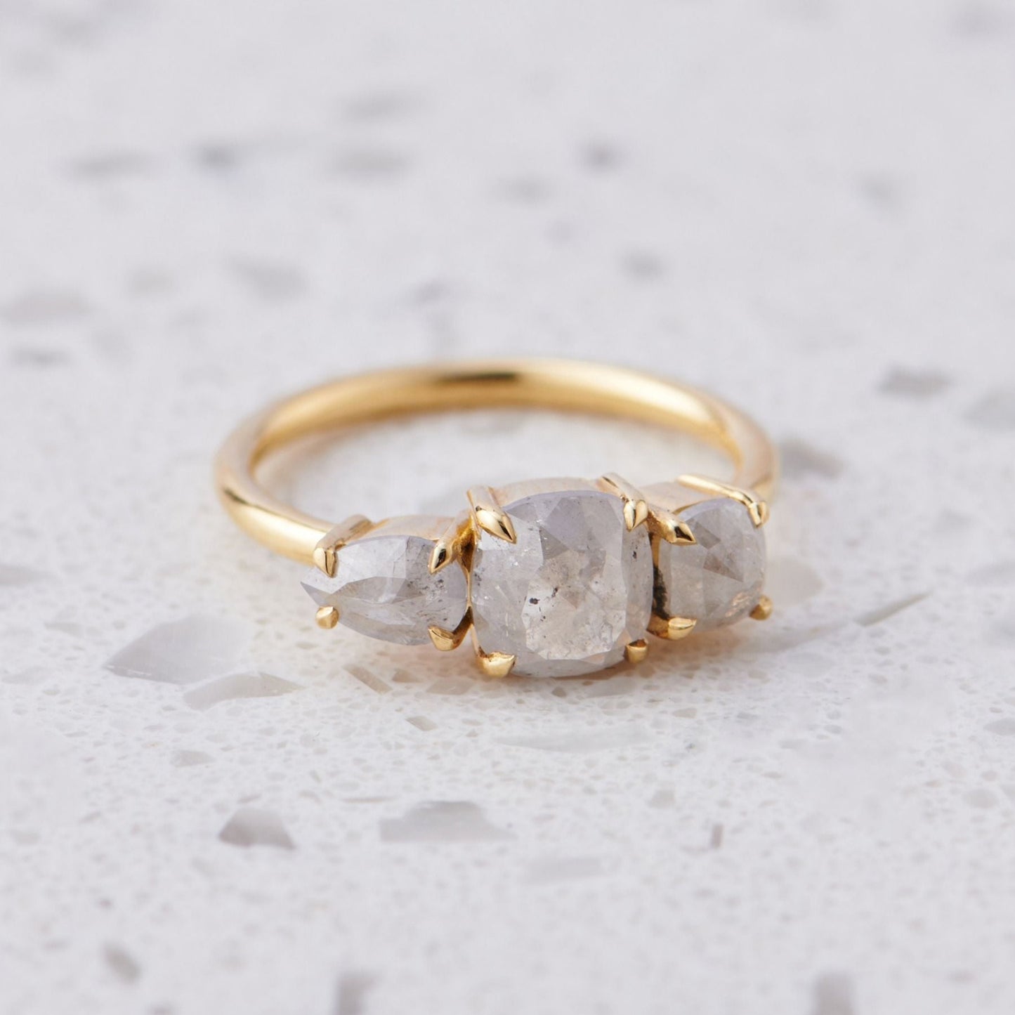 Check out this alternative raw diamond engagement ring I just made! : r/ EngagementRings