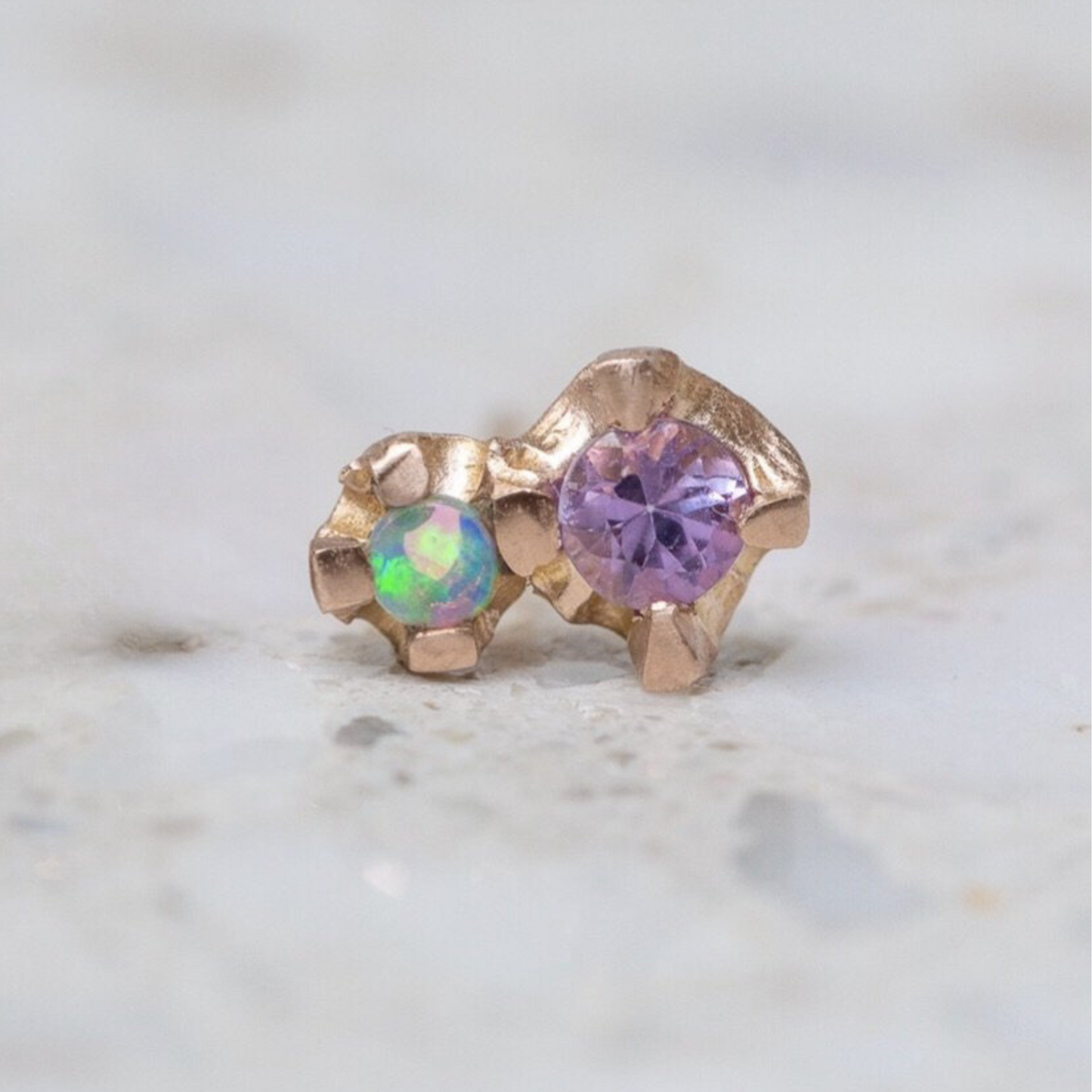 Sapphire and opal earrings deals