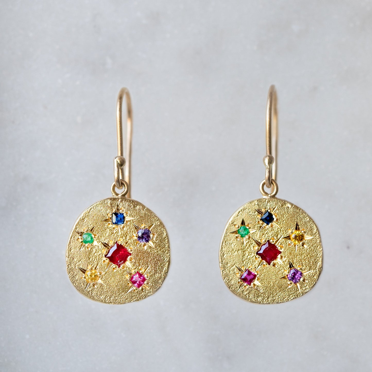 Harlequin Earrings In 18ct Yellow Gold (In Stock)